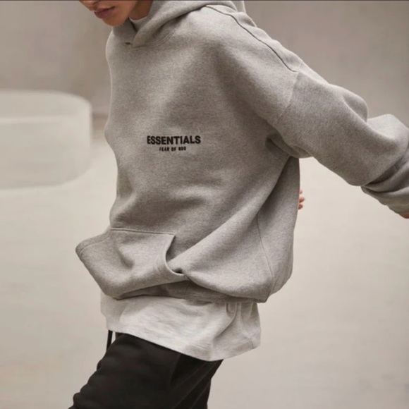 Fear of God Essentials Gray Hoodie - Picture 1 of 6